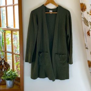 A New Day | Green Oversized Cardigan